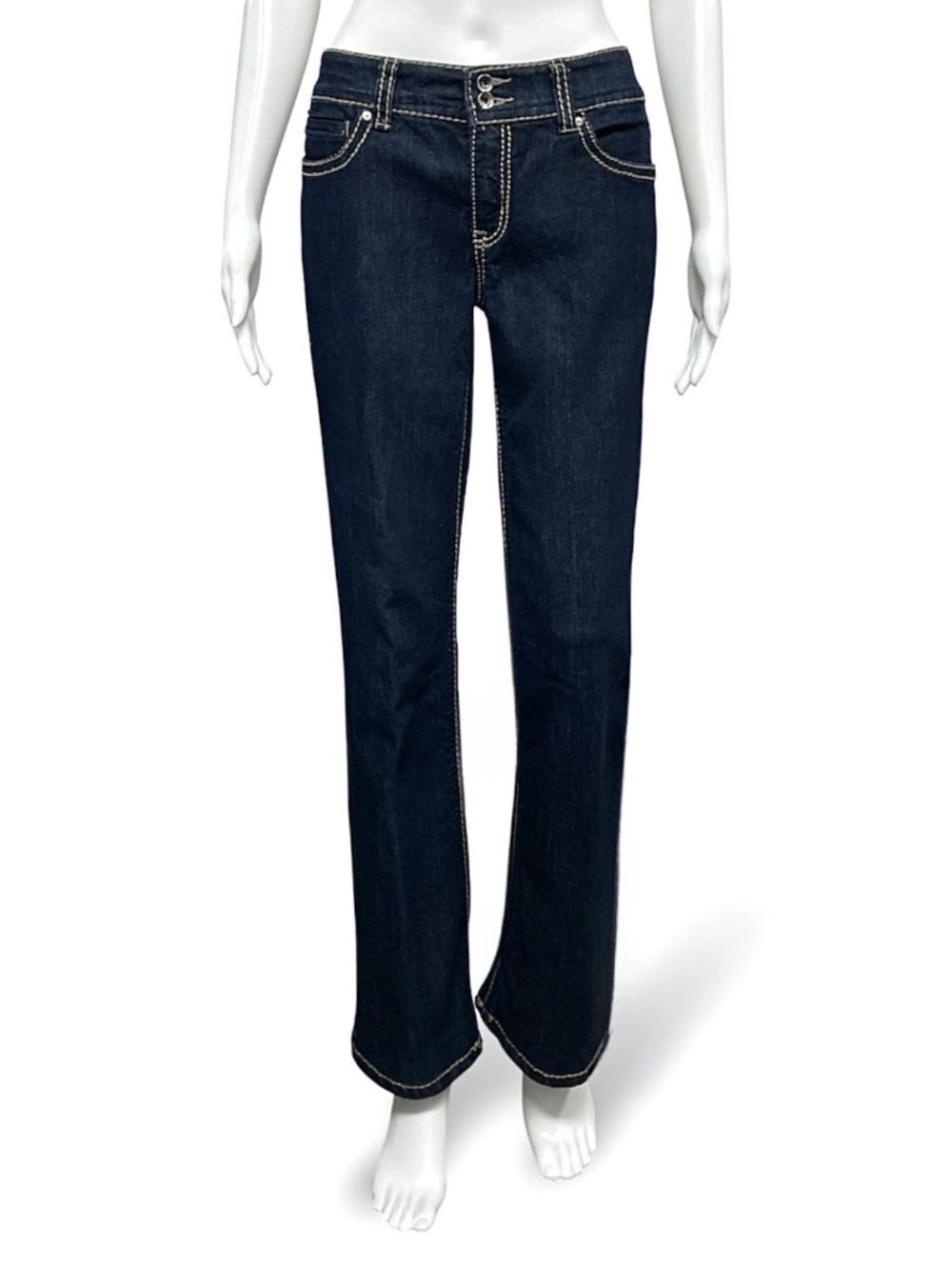Nine West Women's Dark Wash Mid Rise Jeans Size 6